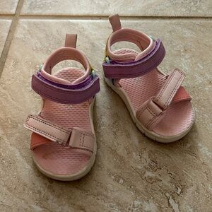 Carters sandals toddler strap, pink, size 3